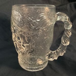 Excalibur, Knight Helmet, Large Glass Beer Mug,  Luminarc